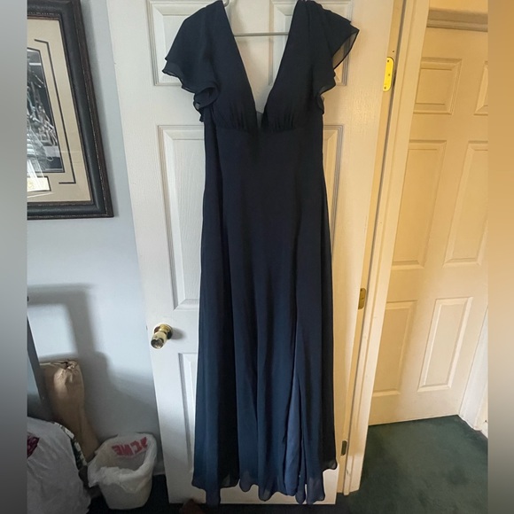 Navy blue bridesmaid dress - Picture 1 of 5